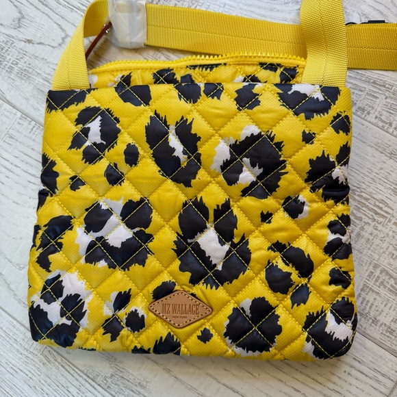 NWT MZ Wallace Metro Yellow and Black Quilted Crossbody Bag - Picture 4 of 7
